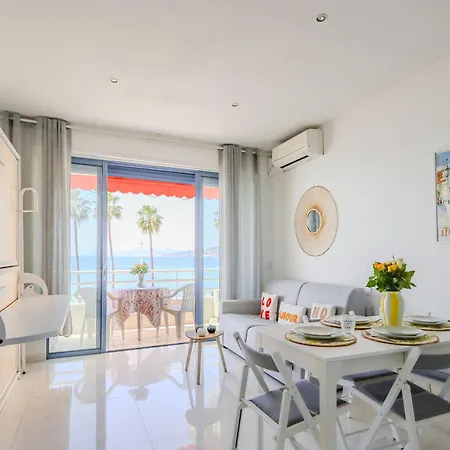 公寓 Sea View In Les Pins 胡安莱潘